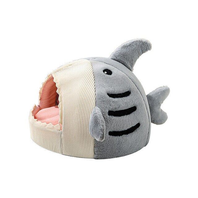 Cute Shark-shaped Cat House Dog Beds