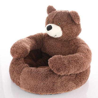 Cute Bear Shaped Small Dog/Cat Bed Plush