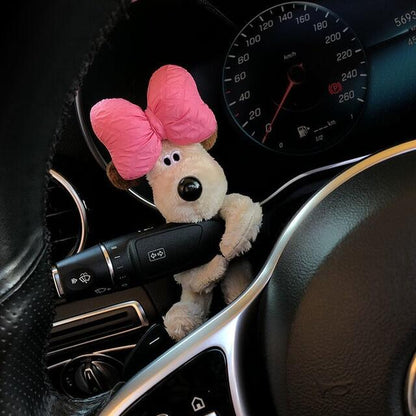 Car Decoration Dog Steering Wheel Plush