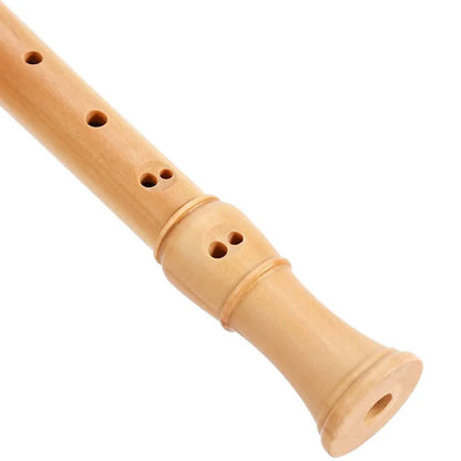 Aiersi Maple Wood Professional C key Soprano Recorder Flute 3 Piece German or Baroque Style with Hard Case