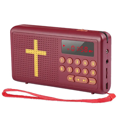 Portable Talking King James Version Bible Audio Player with Old & New Testasments! Usb Charging Cable Audio Frequency of 20 hz - 20 KHZ