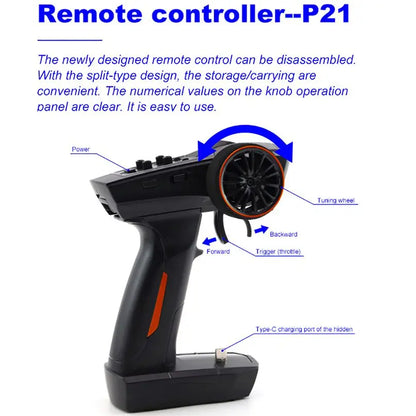 Amazing Turbo Racing 1:76 C82 RC Police Truck RTR!