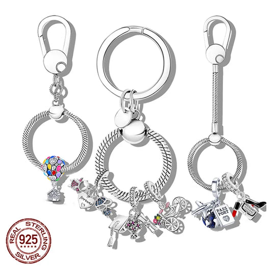 Cute Pendant 925 Sterling Silver Moments Key Ring