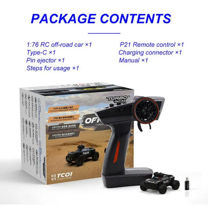 Amazing Turbo Racing 1:76 C82 RC Police Truck RTR!