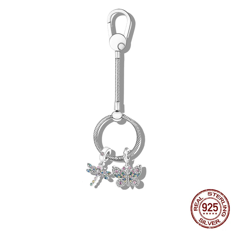 Cute Pendant 925 Sterling Silver Moments Key Ring