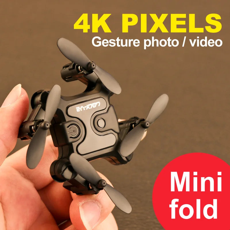 Cute 4K Mini Folding Drone Wifi Remote Control Aerial Photography/Four-Axis Helicopter