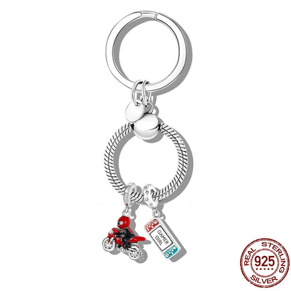 Cute Pendant 925 Sterling Silver Moments Key Ring