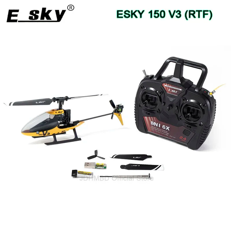 ESKY 150 V3 2.4G 5CH Mini 6 Axes Gyro Flybarless RC Helicopter