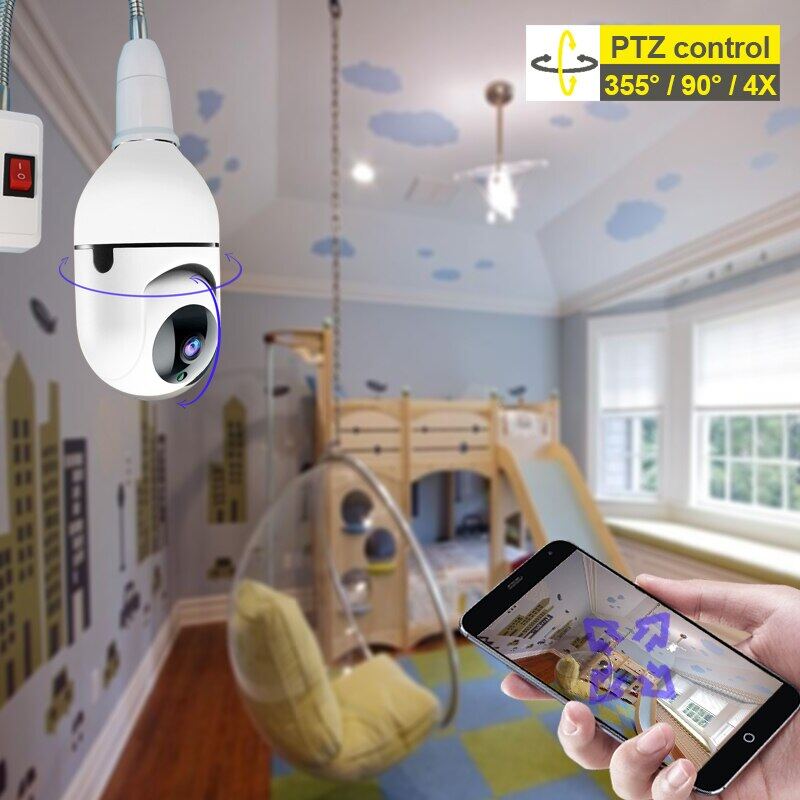 Light Socket 1080P Wifi Security Camera