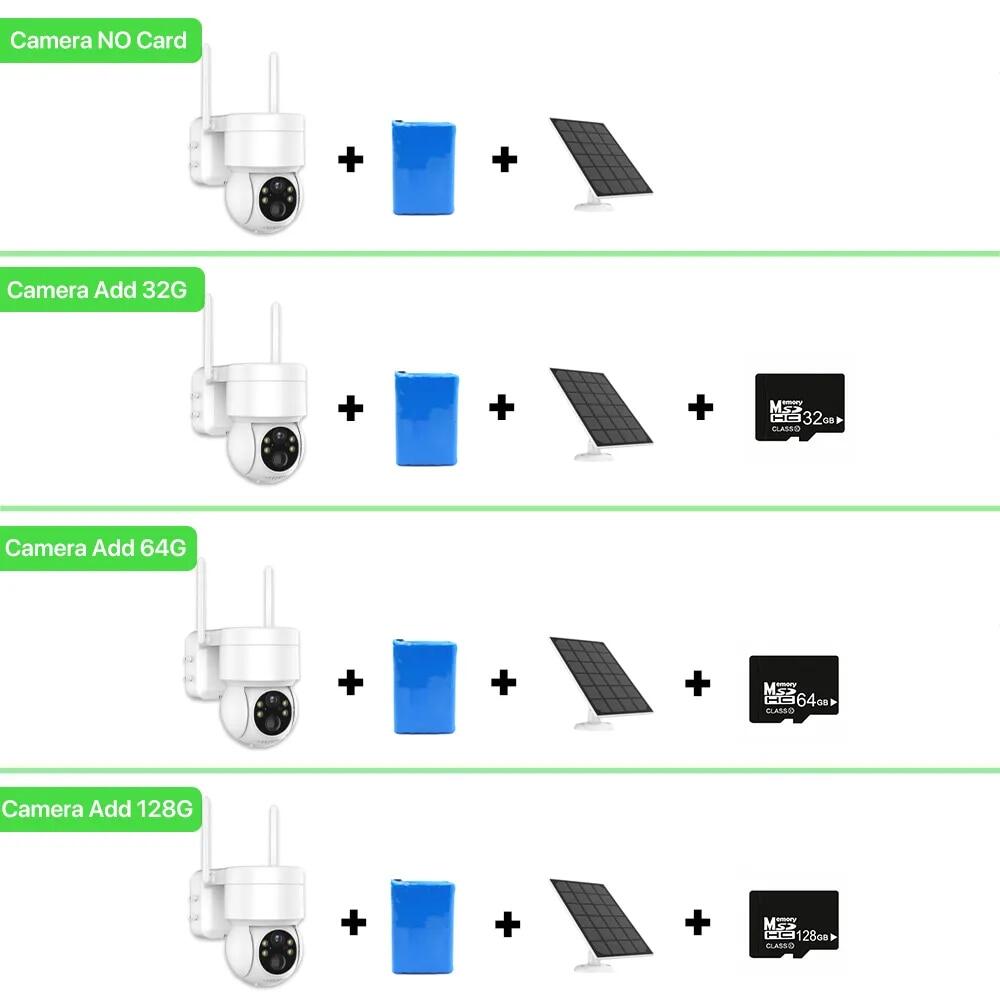 Amazing Outdoor Wireless Solar IP Camera with 4MP HD & Built-in Battery