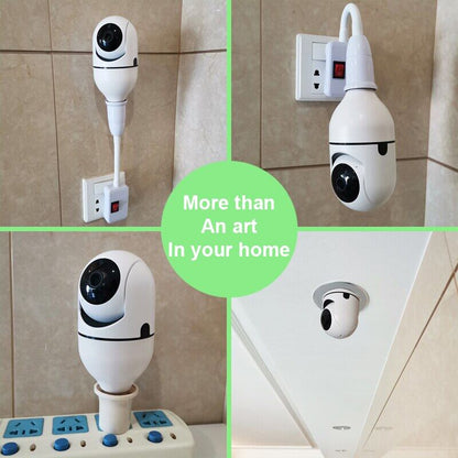 Light Socket 1080P Wifi Security Camera