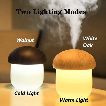 Mini Mushroom Humidifier Aroma Diffuser with Night Lights