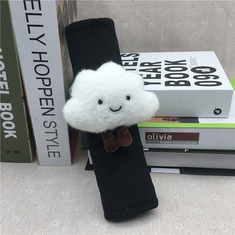 Cute Cartoon Cloud Plush Car Seat Belt Cover