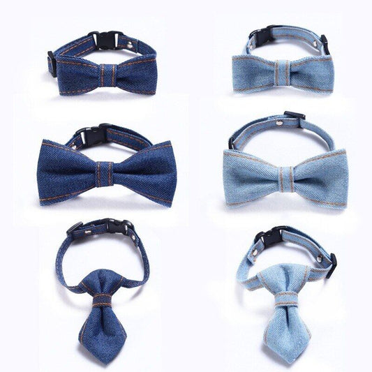 Amazing Pet Bow Tie Dog/Cat Collar Adjustable Neck Tie