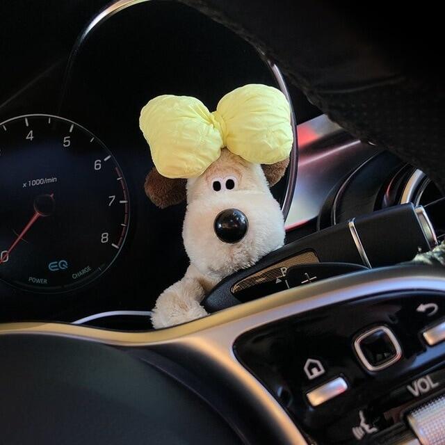 Car Decoration Dog Steering Wheel Plush