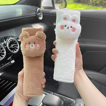 Cute Bear/Rabbit Car Seat Belt Shoulder Protector!