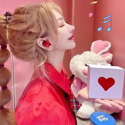 New Heart Shaped Bluetooth Wireless Headphones