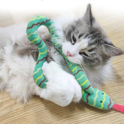 Cat Toys Catnip Plush Greedy Snake