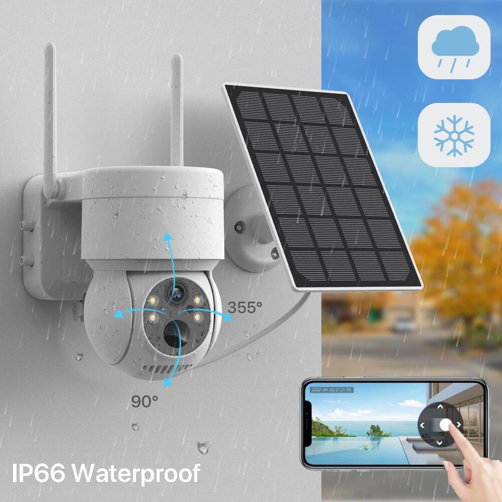 Amazing Outdoor Wireless Solar IP Camera with 4MP HD & Built-in Battery