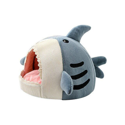 Cute Shark-shaped Cat House Dog Beds