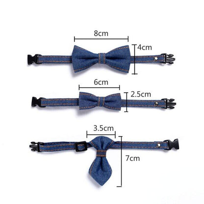 Amazing Pet Bow Tie Dog/Cat Collar Adjustable Neck Tie