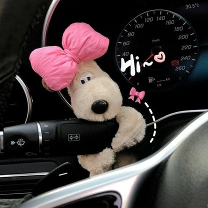 Car Decoration Dog Steering Wheel Plush