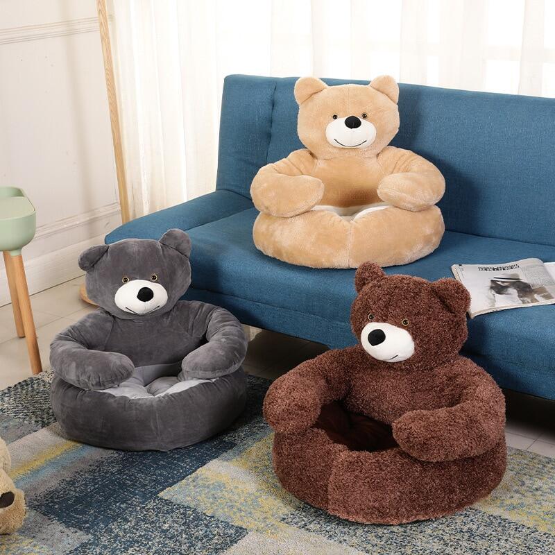 Cute Bear Shaped Small Dog/Cat Bed Plush