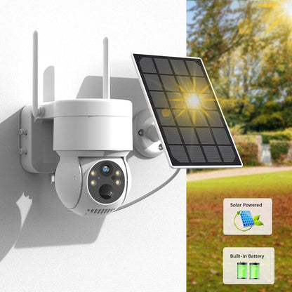 Amazing Outdoor Wireless Solar IP Camera with 4MP HD & Built-in Battery