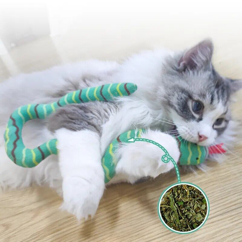 Cat Toys Catnip Plush Greedy Snake