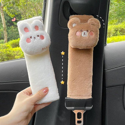 Cute Bear/Rabbit Car Seat Belt Shoulder Protector!