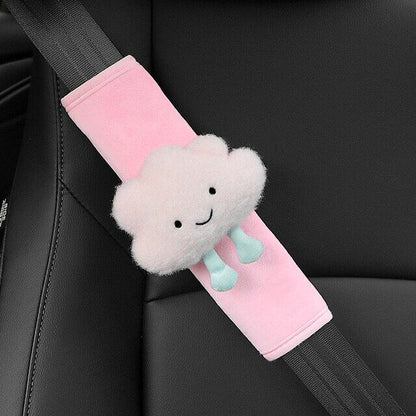 Cute Cartoon Cloud Plush Car Seat Belt Cover