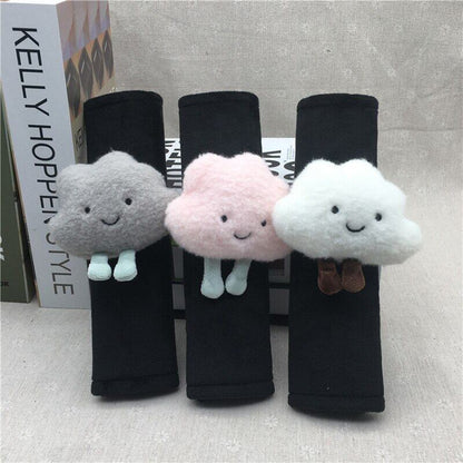 Cute Cartoon Cloud Plush Car Seat Belt Cover